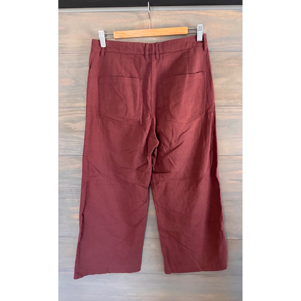 Bridge & Burn Gladstone Wide Leg Pants Linen Cotton Cropped Size 29 - Picture 5 of 7